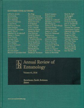 Annual Review of Entomology, Volume 61