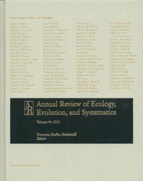 Annual Review of Ecology, Evolution, and Systematics, Volume 44