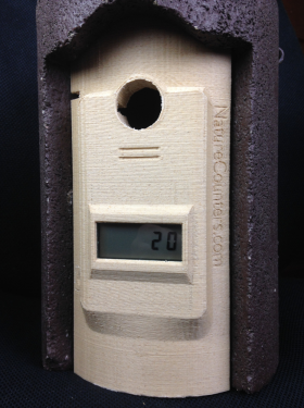 Nestbox Counter for Schwegler 1B Nestbox: with SD Datalogger