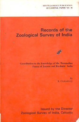 Contribution to the Knowledge of the Mammalian Fauna of Jammu and Kashmir, India