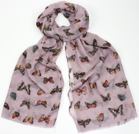 Pink Butterfly Scarf