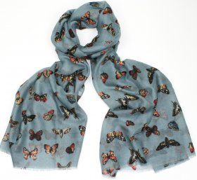 Blue Butterfly Scarf