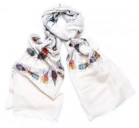 White Beetle Scarf