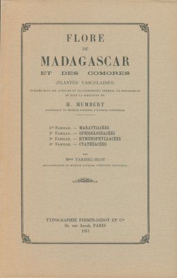 Flore de Madagascar et des Comores, Fam.1-4
