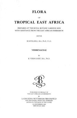 Flora of Tropical East Africa: Verbenaceae