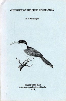 Checklist of the Birds of Sri Lanka