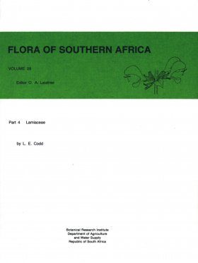 Flora of Southern Africa, Volume 28, Part 4: Lamiaceae