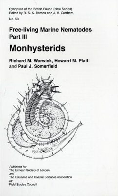 SBF Volume 53: Free Living British Nematodes, Part 3