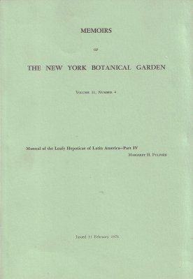 Manual of the Leafy Hepaticae of Latin America
