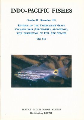 Revision of the Cardinal Fish Genus Cheilodipterus (Perciformes: Apogonidae), with Description of Five New Species