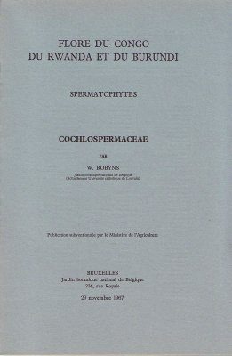 Flore d'Afrique Centrale: Spermatophytes, Cochlospermaceae