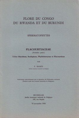 Flore d'Afrique Centrale: Spermatophytes, Flacourtiaceae (Part 1)