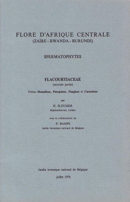 Flore d'Afrique Centrale: Spermatophytes, Flacourticaeae (Part 2)