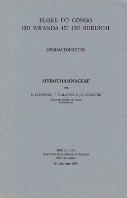 Flore d'Afrique Centrale: Spermatophytes, Myrothamnaceae