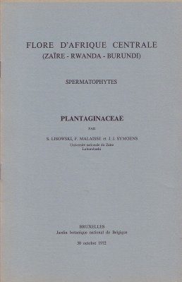 Flore d'Afrique Centrale: Spermatophytes, Plantagniaceae