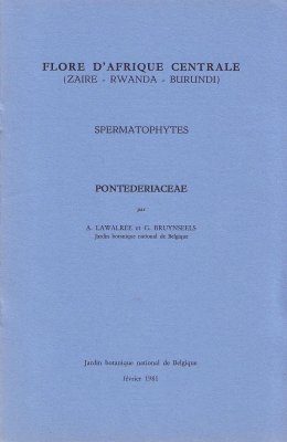 Flore d'Afrique Centrale: Spermatophytes, Pontederiaceae