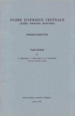 Flore d'Afrique Centrale: Spermatophytes, Taccaceae