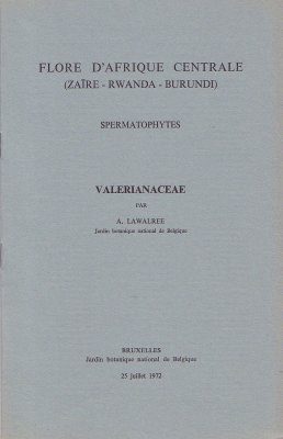 Flore d'Afrique Centrale: Spermatophytes, Valerianacea