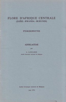 Flore d'Afrique Centrale: Ptéridophytes, Azollaceae
