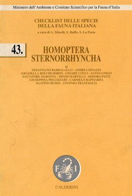 Checklist delle Specie della Fauna d'Italia, Part 43: Homoptera Sternorrhyncha