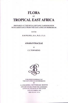 Flora of Tropical East Africa: Amaranthaceae