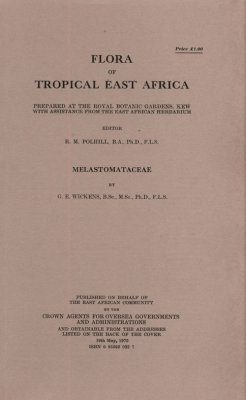 Flora of Tropical East Africa: Melasomataceae
