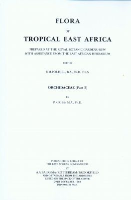 Flora of Tropical East Africa: Orchidaceae, Part 3