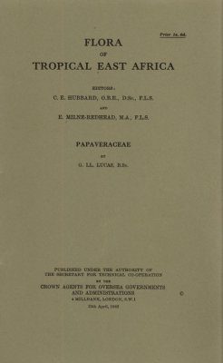 Flora of Tropical East Africa: Papaveraceae