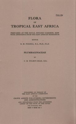 Flora of Tropical East Africa: Plumbaginaceae