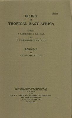 Flora of Tropical East Africa: Rosaceae