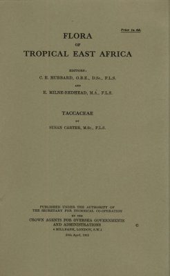 Flora of Tropical East Africa: Taccaceae