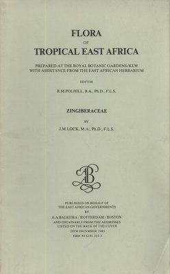 Flora of Tropical East Africa: Zingiberaceae