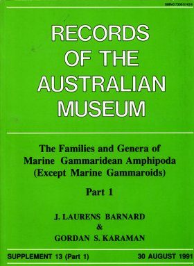 The Families and Genera of Marine Gammaridean Amphipoda (except marine