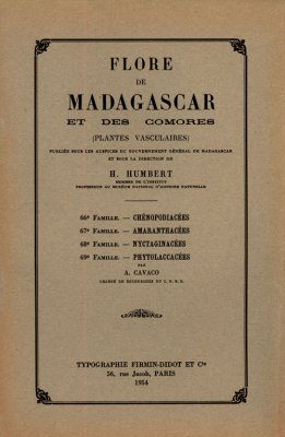 Flora de Madagascar et des Comores, Fam. 66-69