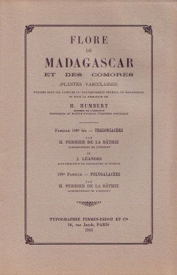 Flore de Madagascar et des Comores, Fam. 108 bis-109