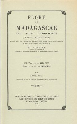 Flore de Madagascar et des Comores, Fam. 124-124 bis