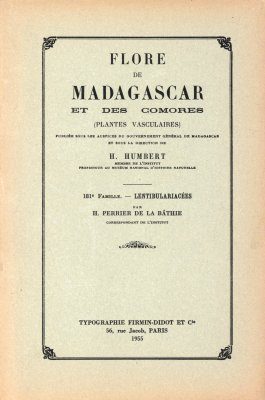 Flore de Madagascar et des Comores, Fam. 181