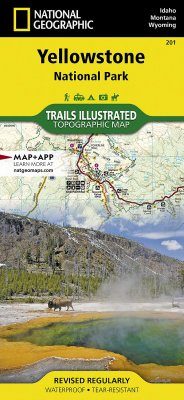 Wyoming: Map for Yellowstone National Park