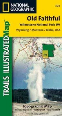 Wyoming: Map for South-West Yellowstone - Old Faithful