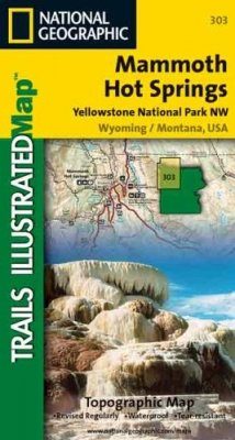 Wyoming: Map for Mammoth Hot Springs Yellowstone National Park NW