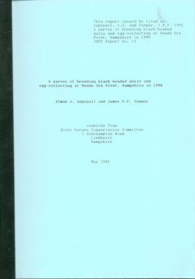 A Survey of Breeding Black-Headed Gulls and Egg Collecting at Needs Ore Point, Hampshire in 1990