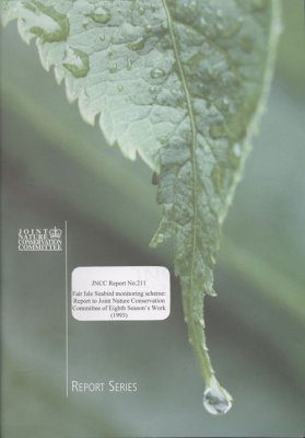 Fair Isle Seabird Monitoring Scheme: Report to Joint Nature Conservation Committee of Eighth Season's Work (1993)