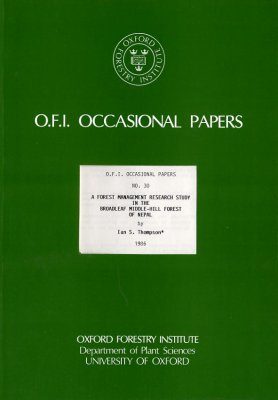 A Forest Management Research Study in the Broadleaf Middle-Hill Forest of Nepal
