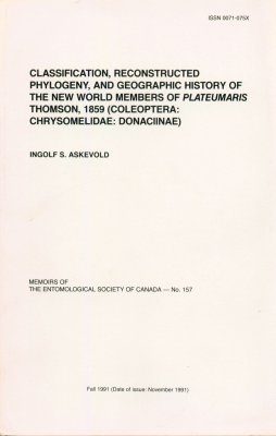 Classification, Reconstructed Phylogeny, and Geographic History of the New World Members of Plateumaris Thompson, 1859 (Coleoptera: Chrysomelidae: Donaciinae)