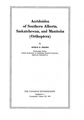 Acridoidea of Southern Alberta, Saskatchewan, and Manitoba (Orthoptera)