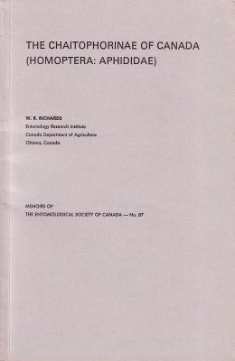 The Chaitophorinae of Canada (Homoptera: Alphididae)