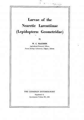 Larvae of the Nearctic Larentiinae (Lepidoptera: Geometridae)