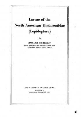 Larvae of the North American Olethreutidae (Lepidoptera)