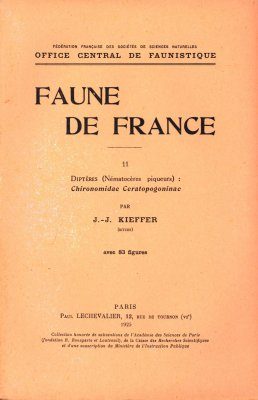 Faune de France, Volume 11: Diptères (Nématocères Piqueurs): Chironomidae: Ceratopogoninae