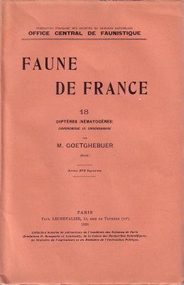 Faune de France, Volume 18: Diptères (Nématocères): Chironomidae III: Chironomariae